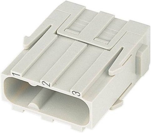 HARTING Einzelmodul 09140033003XL mit 3 Crimpen in Grau - Bild 1