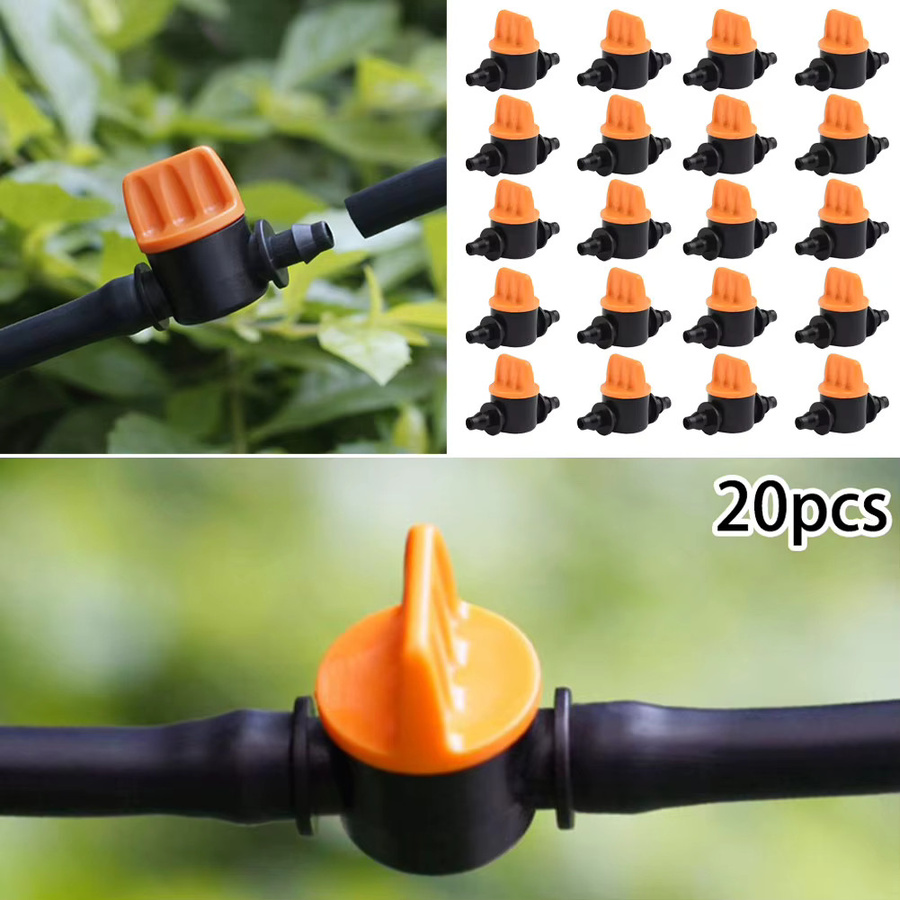 20er Set Mini-Ventile für Gartenbewässerung und Tropfsysteme zur Durchflusssteuerung für 4/7mm Schläuche - Bild 4