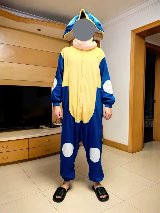 Bandai Pokémon Greninja Onesie Kigurumi Lucario Pyjamas, Unisex, Blau - Bild 2