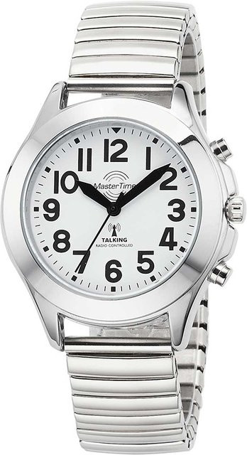 Master Time Damenuhr, Quarz, Edelstahl, 38 mm, Silber, Weiß - Bild 1