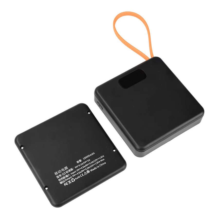 Aideepen DIY Powerbank-Gehäuse für 18650 Akkus mit USB-Typ-C und Schnellladefunktion, Schwarz - Bild 7