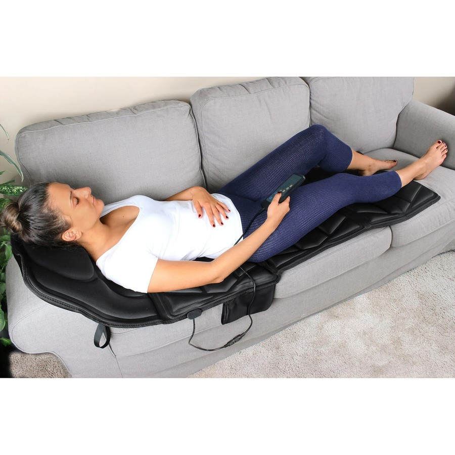 GHZ-Matra Massagematte Luxus 2in1 in Schwarz mit Wärmefunktion für den ganzen Körper - Bild 3