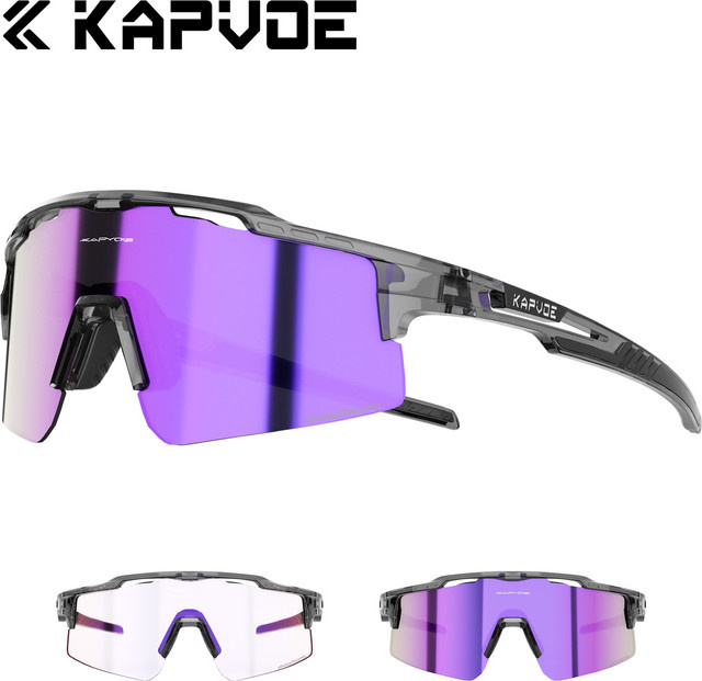 KAPVOE Sportsonnenbrille, Photochrome, Vollrand, Unisex, Kunststoff - Bild 1
