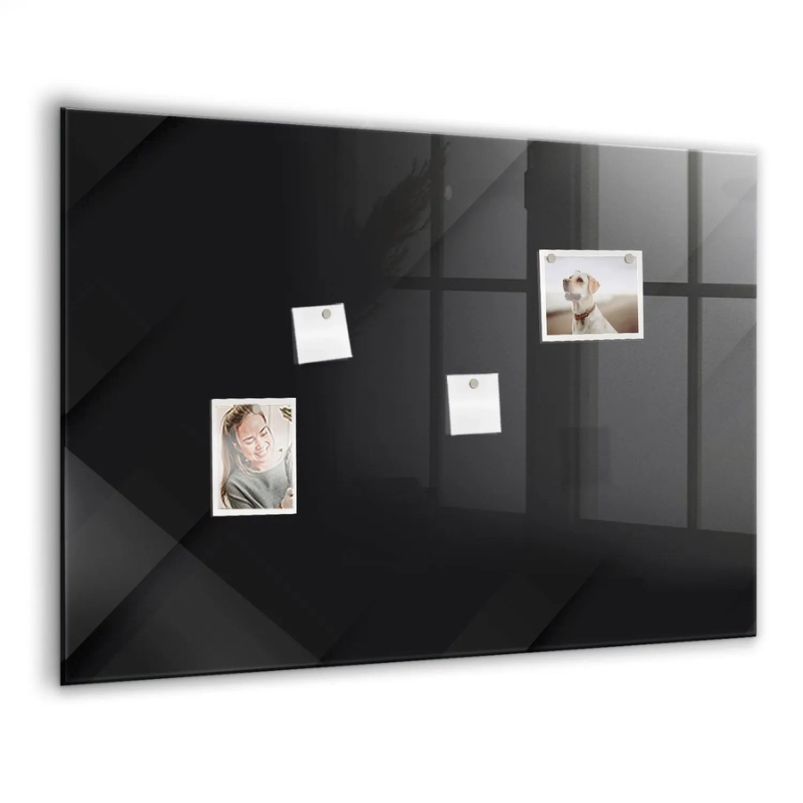 Tulup Glasmagnettafel mit dunklem Wandmuster, beschreibbar, B: 100 cm, H: 70 cm - Bild 2