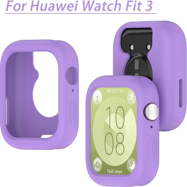 CAOWTAN Uhrenschutzzubehör, Silikon, Huawei Watch Fit 3, Unisex - Bild 1