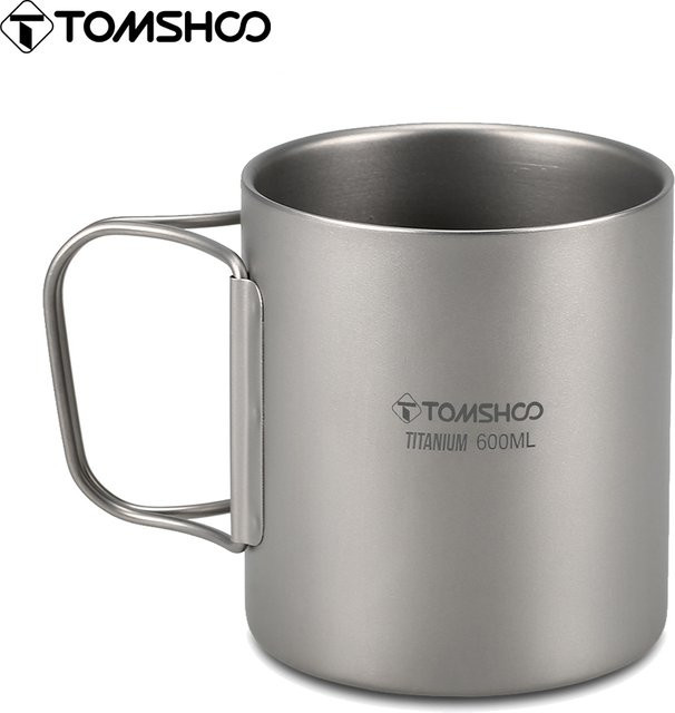 Tomshoo Titan Doppelwandige Tasse für Kaffee und Tee in Silber, 220ml/350ml/450ml/600ml - Bild 1