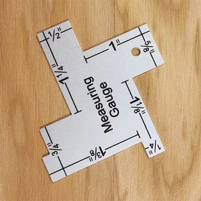Präzisionsnahtmesslehre aus Metall in Silber für Patchwork und Nähtechnik - Bild 2