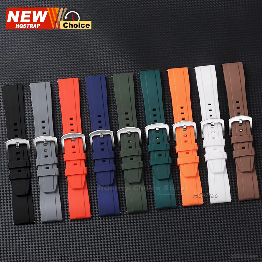 HQstrap Uhrenarmband Silikon, 20 mm, 22 mm, Unisex - Bild 3