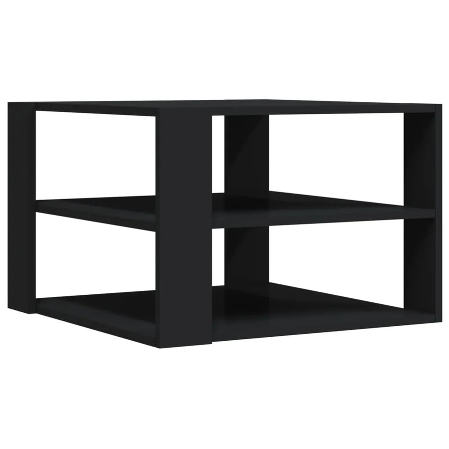 vidaXL Couchtisch aus Holzwerkstoff in Schwarz, B/T/H: 59,5 x 59,5 x 40 cm - Bild 2