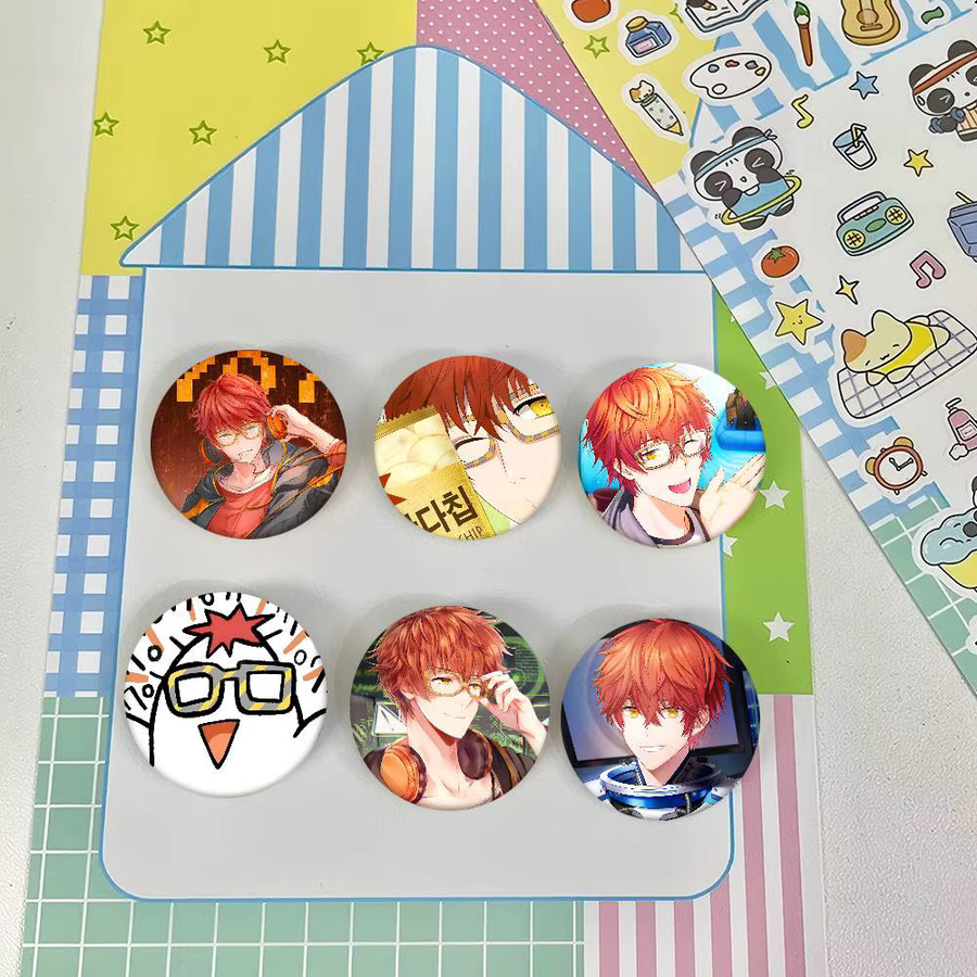 Brosche Anime Mystic Messenger Game 707, Unisex - Bild 3