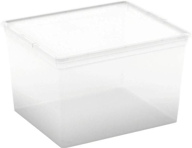 Aufbewahrungsbox C Cube mit Deckel von Kis in Transparent - Bild 1