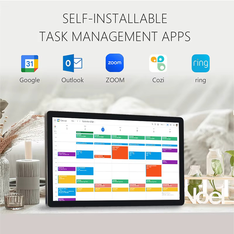TouchWo Intelligenter Touchscreen-Digitalkalender und Aufgabentabelle in Schwarz für Arbeit und Familienplanung (15,6-43 Zoll) - Bild 2