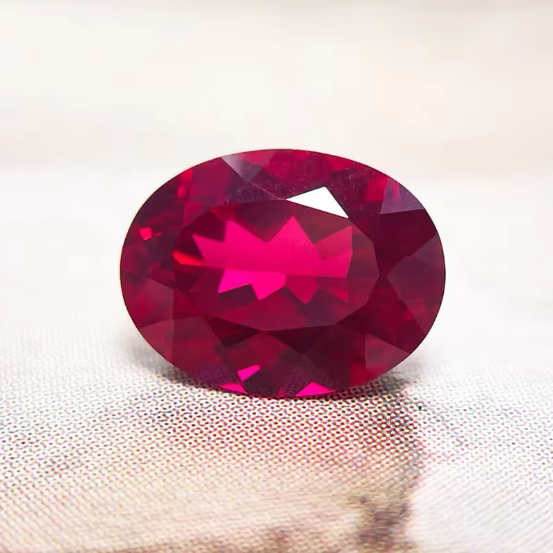 CHAOPAIZHIWU Charms, Rubin, ovale Form - Bild 2