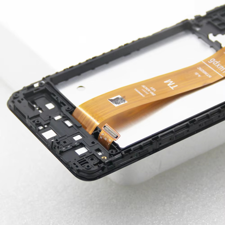 Samsung A04s LCD-Bildschirm-Ersatz mit Rahmen und Touchscreen-Digitizer-Baugruppe in Schwarz, kompatibel mit den Modellen A047F und A047M - Bild 5