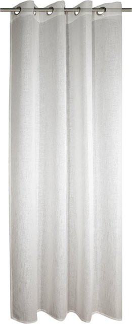 Sehlbach Ösenschal Struktur in Creme/Beige/Weiß aus Polyester, B/H: 140 x 245 cm - Bild 1