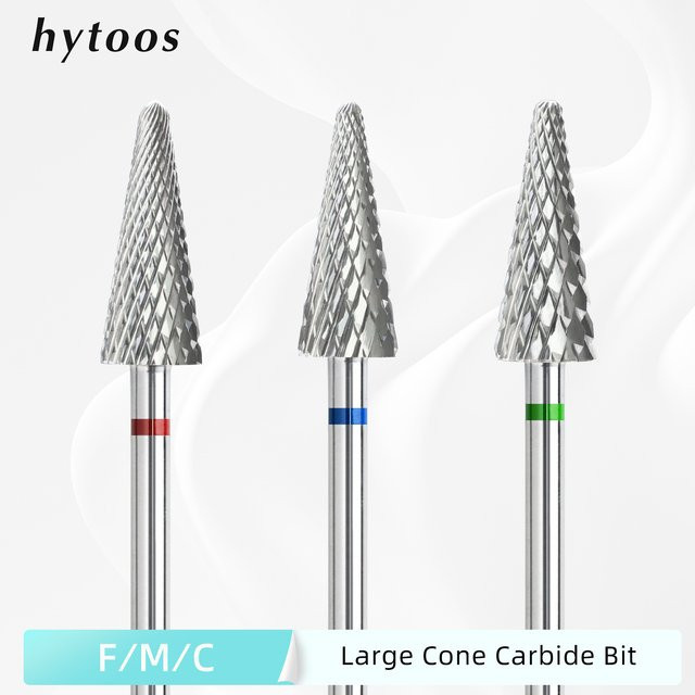 HYTOOS Nagel Bohrer Kegel Form, Hartmetall Fräser, 3/32" - Bild 1