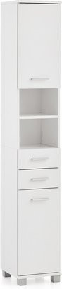 Schildmeyer Hochschrank Palermo in Mattweiß für dein Badezimmer, B/T/H: 30,3 x 32,6 x 180,9 cm - Bild 1