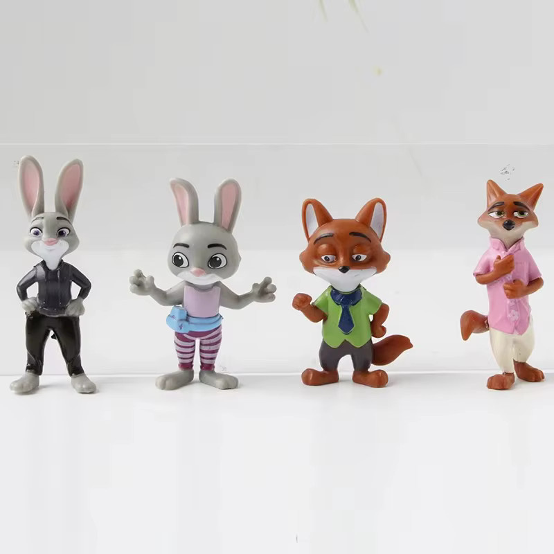 HEROCROSS Zootopia Nick Fox Judy Zootropolis Action Figur, 12-teiliges Set - Bild 2