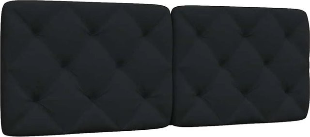 vidaXL Kopfteil-Kissen aus Stoff in Schwarz, Breite: 140 cm - Bild 1