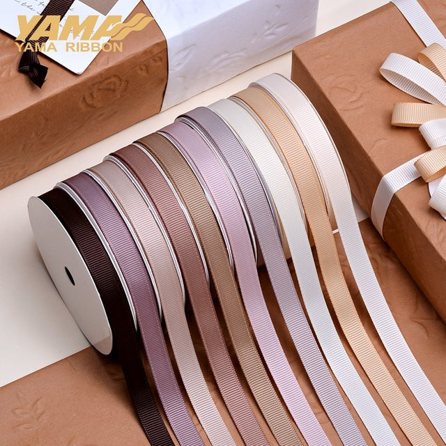 YAMA Ripsband Dunkelbraun 6,9 mm 100 Yards für DIY Kleidung und Dekoration - Bild 1