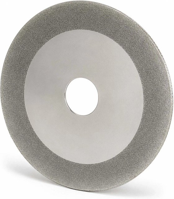 Wiltec Diamant-Schleifscheibe Ersatzteil für Sägeblatt Schärfgerät, Farbe: Silber, Durchmesser: 100 mm, Bohrung: 20 mm - Bild 1