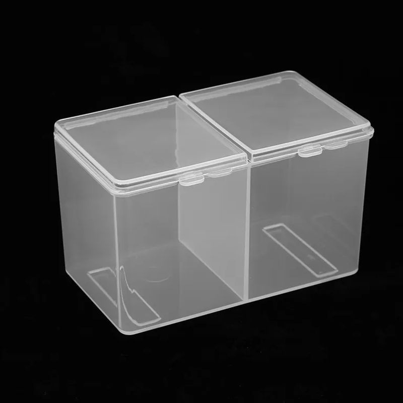 DIYelecs Organizer für Wattepads, Wattestäbchen und Nagellack, 2 Fächer - Bild 4