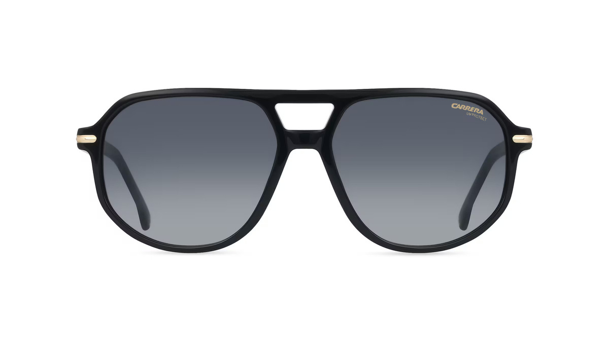 Carrera 375/S Sonnenbrille Pilot, Vollrand, Acetat, Herren, schwarz, grau - Bild 1