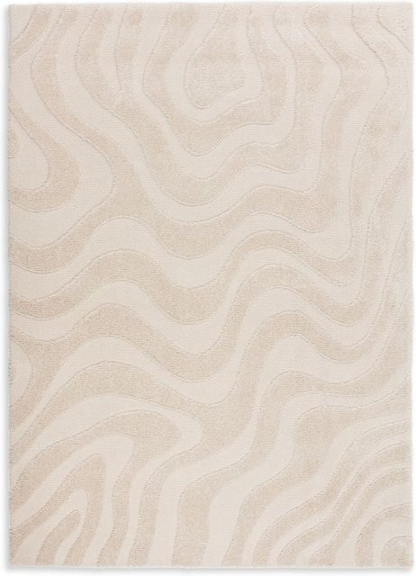 Teppich SCHÖNER WOHNEN BLAZE Modern Wave in Weiß und Beige B/T: 200 x 140 cm - Bild 1