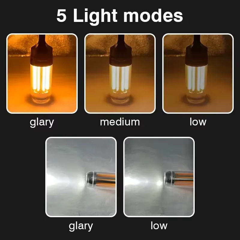 Heinast Tragbare LED Taschenlampe Schwarz Wasserdicht für Camping, Angeln und Notfälle - Bild 2