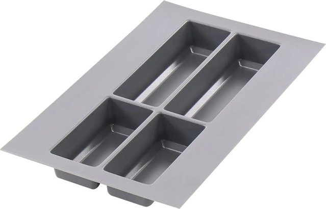 Agoform Besteckeinsatz Classico aus Kunststoff in Schiefergrau, B/T/H: 49,0 x 29,0 x 5,05 cm - Bild 1