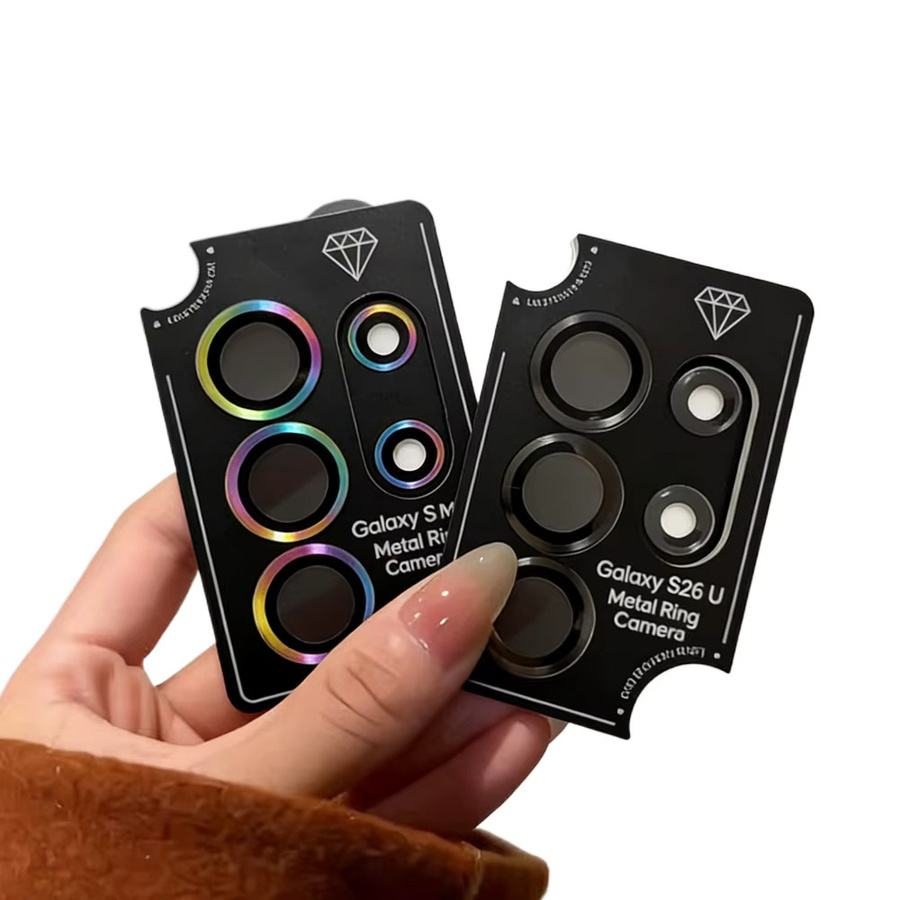 Kamera-Objektivschutz aus Metall und Glas für Samsung Galaxy S26 Ultra, S25 Ultra, S24, S23 Plus und S22 in Silber - Bild 6