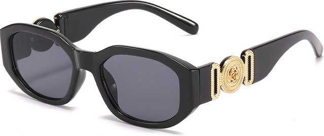 V Biggies Sonnenbrille, oval, Vollrand, Kunststoff, black, Unisex - Bild 1