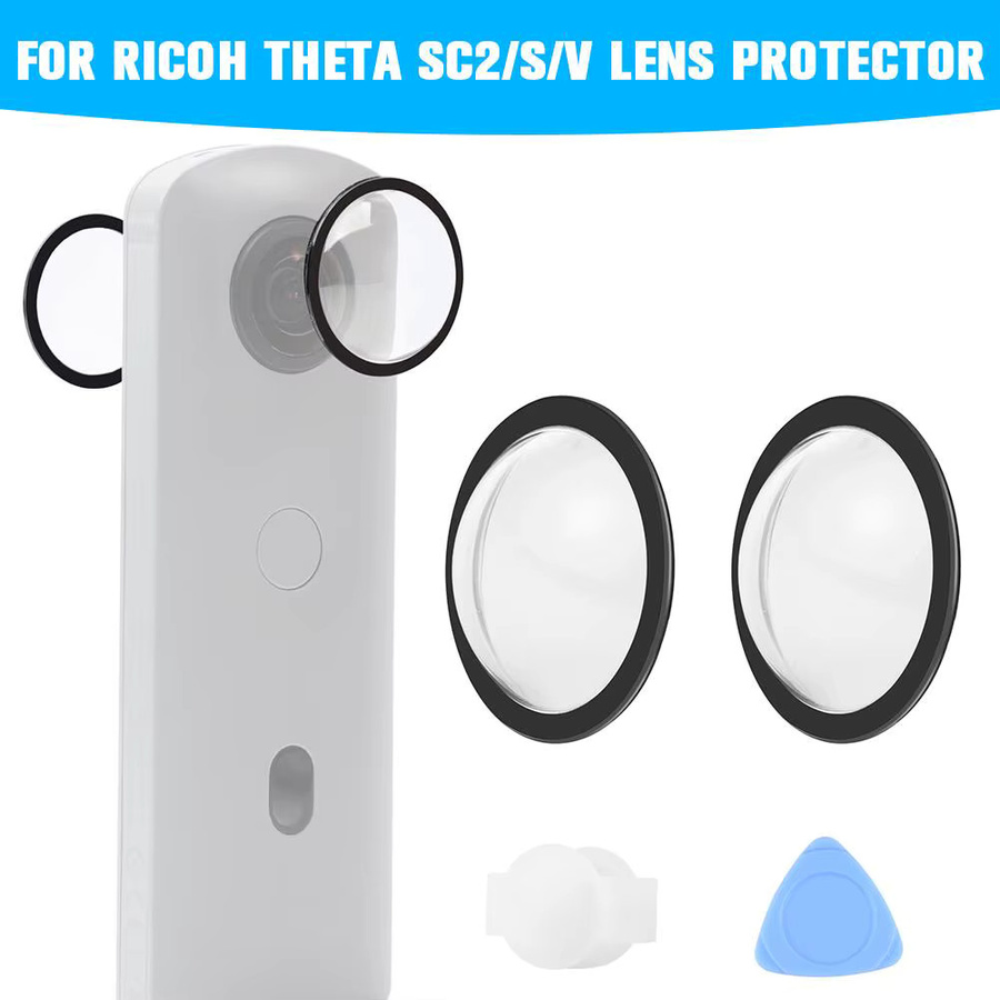 Ricoh Objektiv-Schutzhülle für Theta SC2, Theta S und Theta V, kratzfestes Anti-Fall Schutzzubehör für deine 360-Grad-Sportkamera - Bild 1