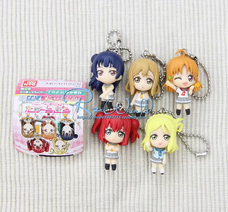 NIJIGEN PLANET Love Live! Action lovelive!! Sonnenschein Gashapon Anhänger, Kunststoff, Bunt / Mehrfarbig - Bild 2