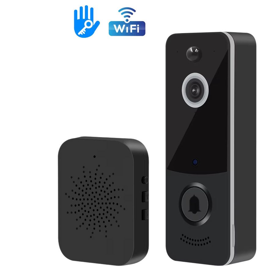 LUCKING DOOR Smart Video Türklingel mit 1080P WIFI Kamera, TTLOCK App Steuerung und PIR Bewegungserkennung in Schwarz - Bild 6