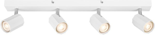 LIVARNO HOME Deckenschienenleuchte mit 4 neig- und schwenkbaren LED-Spots in Weiß - Bild 1