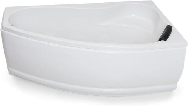 Basera Eck-Badewanne Formentera Rechts in Hochglanz Weiß, B/T: 160 x 90 cm - Bild 1