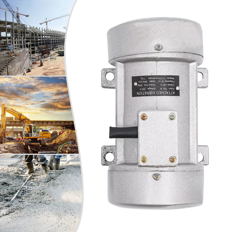Elektrischer Betonrüttler 550 W mit 2840 U/min in Grau und Silber - Bild 5