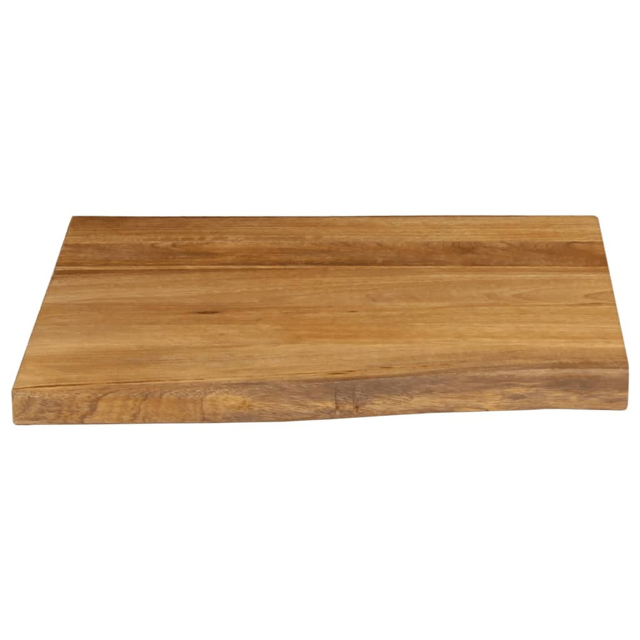 vidaXL Tischplatte aus Massivholz Mango in Braun mit Baumkante, B/T/H: 60 x 60 x 2,5 cm - Bild 2