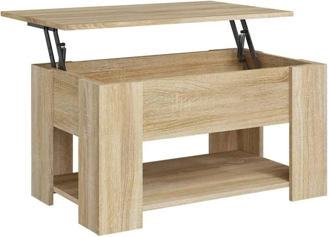 vidaXL Couchtisch modern in Sonoma-Eiche mit Lift-Mechanismus, B/T/H: 79 x 49 x 41 cm - Bild 1