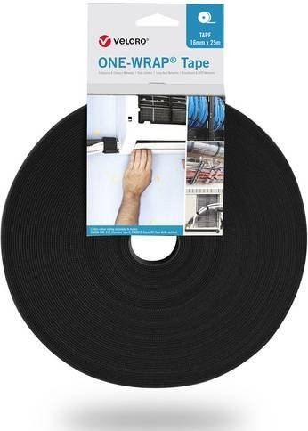 VELCRO One Wrap Band flammhemmend, Farbe: Schwarz, Breite: 3 cm, Länge: 25 m - Bild 1