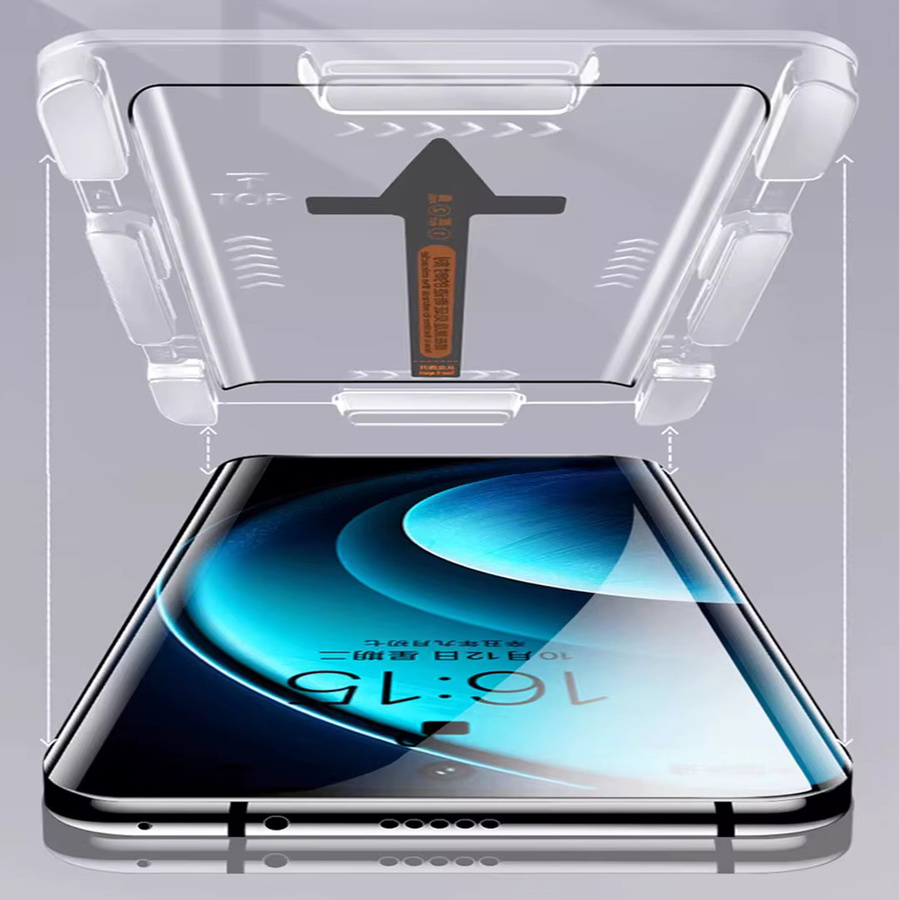2 Stück Displayschutzfolie aus gehärtetem Glas für OPPO Find X8 Pro und OPPO Find X8 Ultra, transparent, voll gebogen - Bild 3
