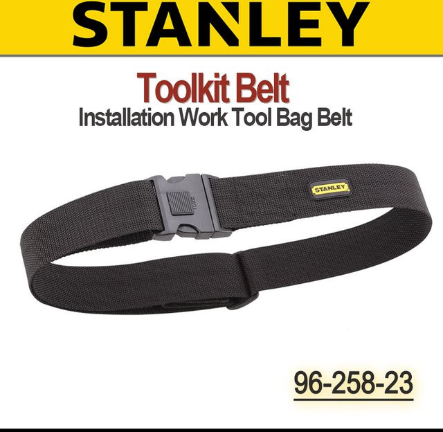 Stanley Toolkit-Gürtel 96-258-23 mit Schnellverschluss-Schnalle in Schwarz, robuster und verstellbarer Werkzeugtaschengürtel - Bild 1