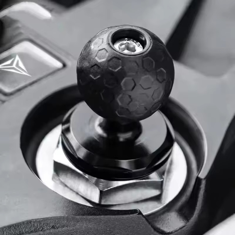 DVLTS Motorrad Handy und Sportkamera Halterung mit Kugelkopf aus Aluminiumlegierung in Schwarz - Bild 2