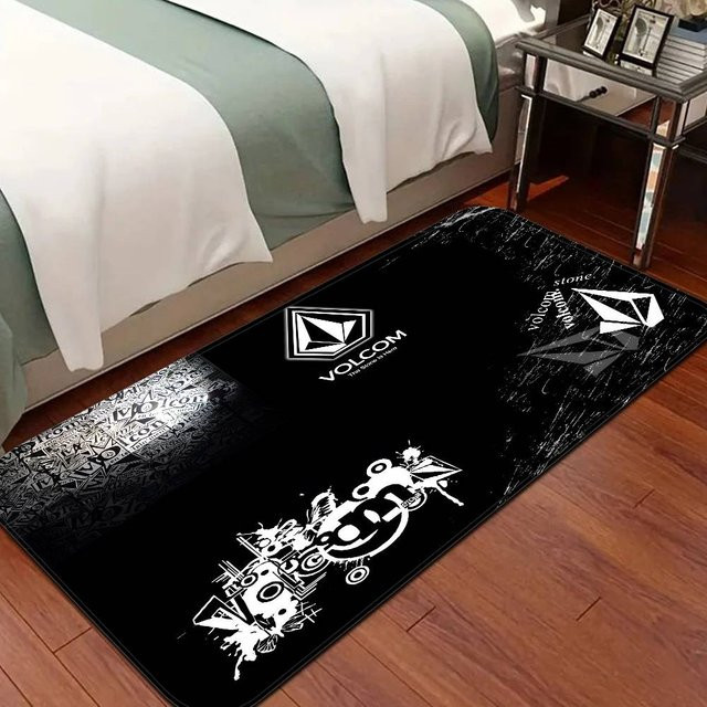 V-Volcom Logo Druckteppich im nordischen Stil als rutschfeste Küchenmatte oder Fußmatte für Wohnzimmer und Balkon - Bild 1