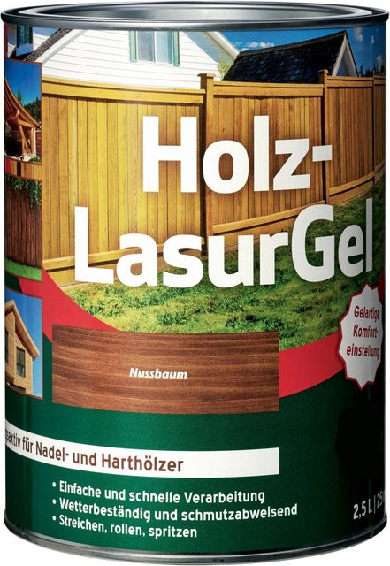 Holz-Lasur Gel Palisander 2,5 l - Bild 1