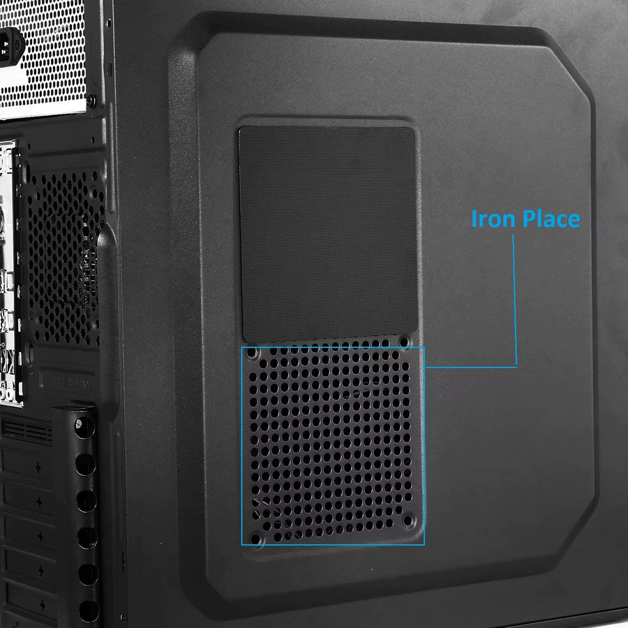 OUYUANSU Staubfilter Mesh mit Magnetrahmen aus PVC für PC Computer Gehäuse in Schwarz, Maße: 120 x 120 mm und 120 x 240 mm - Bild 2
