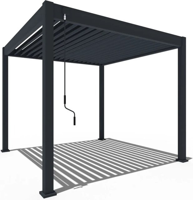 Weide Classic Pavillon Pergola aus Aluminium und Stahl in Anthrazit, B/T: 300 x 300 cm, H: 255 cm - Bild 1