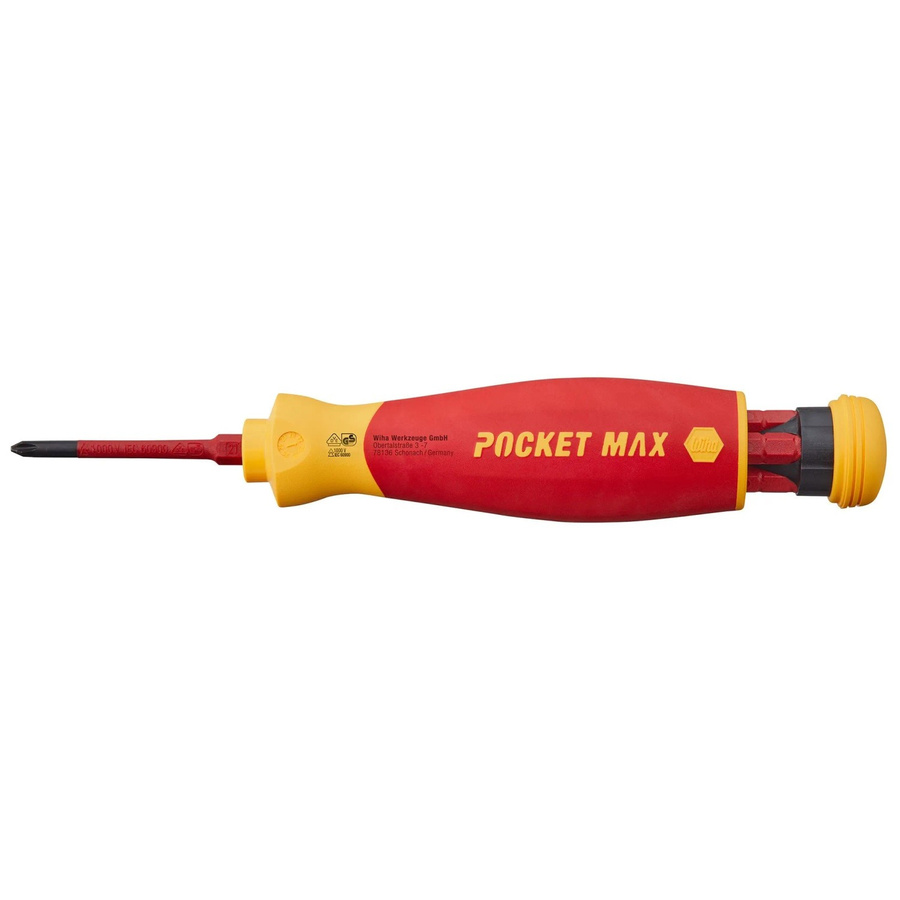 Wiha PocketMax Electric Schraubendreher-Set mit 4 SlimBits in Rot/Gelb - Bild 2