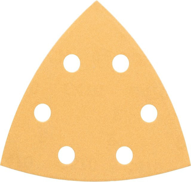 Bosch Schleifblatt Pro für Dreiecksschleifer für Holz und Metall, 5 Stück, Korn 80, Durchmesser: 93 mm - Bild 1